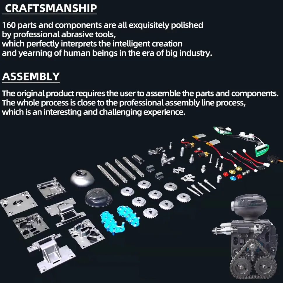 Build Your Robot Kit Robotic Engine Assembly Kit Educational Toy DIY Gift - Enginediy