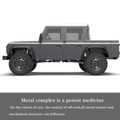Capo CUB1 RC Crawler Truck 1:18 4WD Electric RC Simulation Off-Road Vehicle Pickup Truck Model with Differential Lock KIT