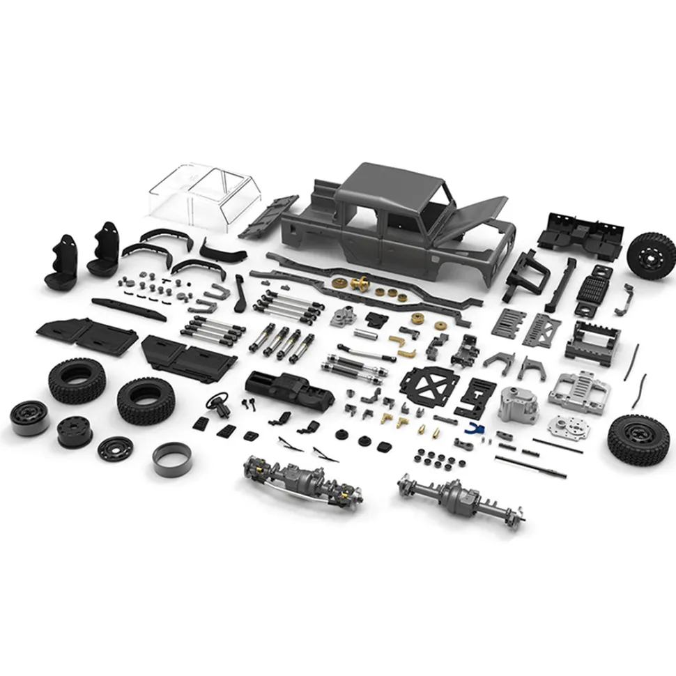 Capo CUB1 RC Crawler Truck 1:18 4WD Electric RC Simulation Off-Road Vehicle Pickup Truck Model with Differential Lock KIT