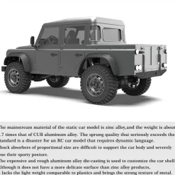 Capo CUB1 RC Crawler Truck 1:18 4WD Electric RC Simulation Off-Road Vehicle Pickup Truck Model with Differential Lock KIT
