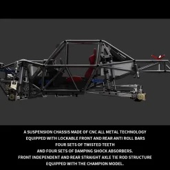 Capo U4 CD1582X Queen 1/8 Scale 2.4G All Metal RC Off-Road Crawler Climbing Car RC Vehicle Model Kit