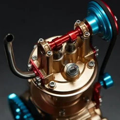 Car Engine Assembly Kit Single-cylinder Engine Build Kit Gift Toy for Collection