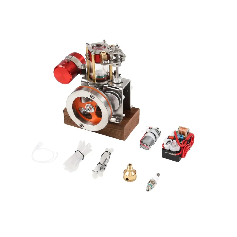 16cc Four-Stroke Water-Cooled Methanol Internal Combustion Engine Model, Educational Display Desktop Model (Assembled)