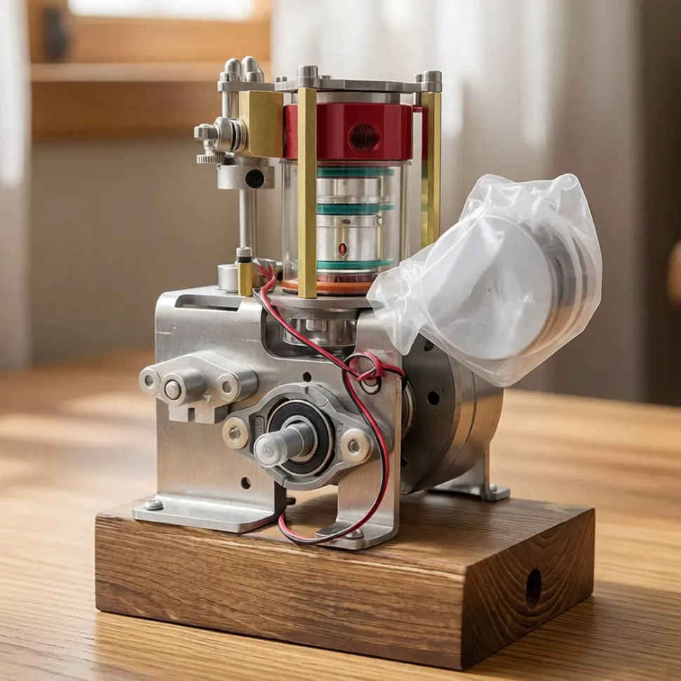 16cc Four-Stroke Water-Cooled Methanol Internal Combustion Engine Model, Educational Display Desktop Model (Assembled)