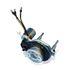 70cc Horizontally Opposed Twin-Cylinder Two-Stroke Air-Cooled Gasoline Engine Model with Electric Starter for Fixed-Wing RC Airplanes