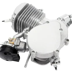 80CC Mini 2-Stroke CNC Single-Cylinder Pull-Start Gasolin Internal Combustione Engine for Beach Motorcycle Modification/Bicycle Assist