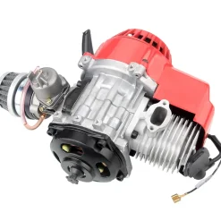 80CC Mini 2-Stroke CNC Single-Cylinder Pull-Start Gasolin Internal Combustione Engine for Beach Motorcycle Modification/Bicycle Assist