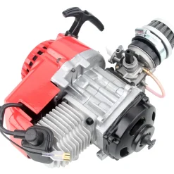 80CC Mini 2-Stroke CNC Single-Cylinder Pull-Start Gasolin Internal Combustione Engine for Beach Motorcycle Modification/Bicycle Assist