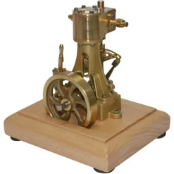 1.85CC Retro Vertical Single-cylinder Reciprocating Double-acting Model Steam Engine with 200ml Steam Boiler