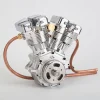 CISON FG-VT157 15.7cc Mini OHV V-twin V2 Shovelhead Engine 4-Stroke Air-cooled Gasoline Engine Motorcycle RC Engine Model