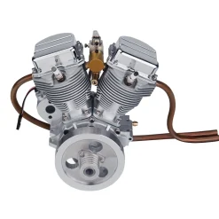 CISON FG-VT9 9cc V2 Engine V-Twin Dual Cylinder 4-Stroke Air-Cooled Gasoline Engine Motorcycle RC Engine Model