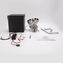CISON FG-VT9 9cc V2 Engine V-Twin Dual Cylinder 4-Stroke Air-Cooled Gasoline Engine Motorcycle RC Engine Model