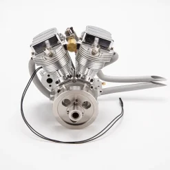 CISON FG-VT9 9cc V2 Engine V-Twin Dual Cylinder 4-Stroke Air-Cooled Gasoline Engine Motorcycle RC Engine Model