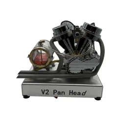 CISON FG-VT9 9cc V2 Engine V-Twin Dual Cylinder 4-Stroke Air-Cooled Gasoline Engine Motorcycle RC Engine Model