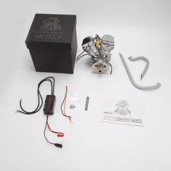 CISON FG-VT9 9cc V2 Engine V-Twin Dual Cylinder 4-Stroke Air-Cooled Gasoline Engine Motorcycle RC Engine Model
