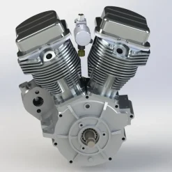 CISON FG-VT9 9cc V2 Engine V-Twin Dual Cylinder 4-Stroke Air-Cooled Gasoline Engine Motorcycle RC Engine Model