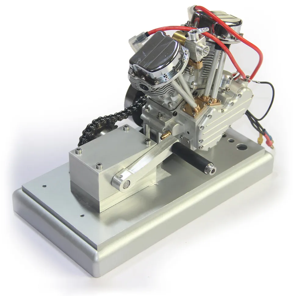 CISON FG-9VT 9cc V-Twin Engine with Upgrade Kick Starter Kit and Base
