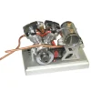 CISON FG-VT157 15.7cc V-Twin Shovelhead Engine with Upgrade Kick Starter Kit and Base - One Key Start
