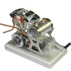 CISON FG-VT157 15.7cc V-Twin Shovelhead Engine with Upgrade Kick Starter Kit and Base - One Key Start