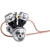 CISON FG-VT9 9cc V-Twin V2 Engine 4-Stroke Dual Black Cylinder 4-Stroke Air-cooled Motorcycle Gasoline Engine
