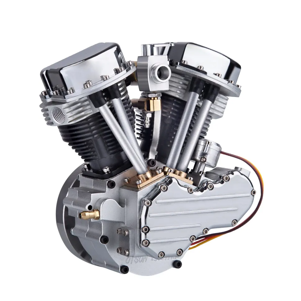 CISON FG-VT9 9cc V-Twin V2 Engine 4-Stroke Dual Black Cylinder 4-Stroke Air-cooled Motorcycle Gasoline Engine