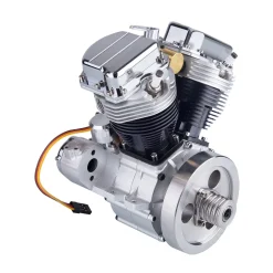 CISON FG-VT9 9cc V-Twin V2 Engine 4-Stroke Dual Black Cylinder 4-Stroke Air-cooled Motorcycle Gasoline Engine