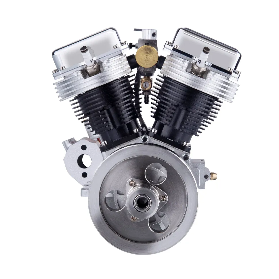 CISON FG-VT9 9cc V-Twin V2 Engine 4-Stroke Dual Black Cylinder 4-Stroke Air-cooled Motorcycle Gasoline Engine
