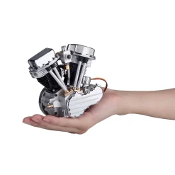CISON FG-VT9 9cc V-Twin V2 Engine 4-Stroke Dual Black Cylinder 4-Stroke Air-cooled Motorcycle Gasoline Engine