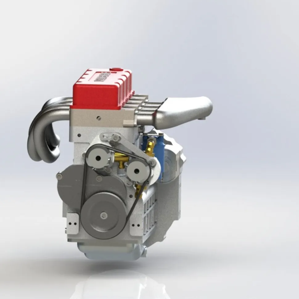 CISON L4-175 17.5cc Mini OHV Inline 4 Cylinder 4 Stroke Water-cooled L4 RC Gasoline Engine Model - Speed Up to 8,000rpm