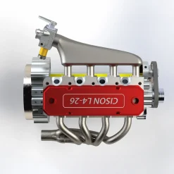 CISON L4-175 17.5cc Mini OHV Inline 4 Cylinder 4 Stroke Water-cooled L4 RC Gasoline Engine Model - Speed Up to 8,000rpm