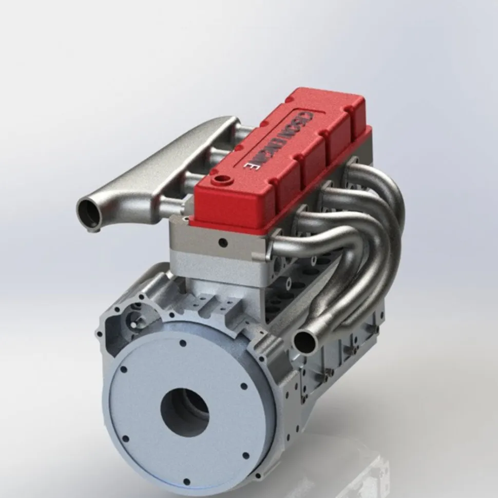 CISON L4-175 17.5cc Mini OHV Inline 4 Cylinder 4 Stroke Water-cooled L4 RC Gasoline Engine Model - Speed Up to 8,000rpm