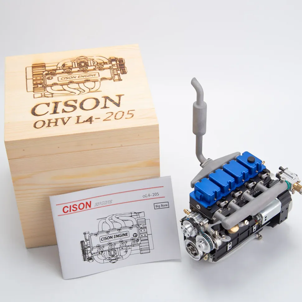 CISON L4 OHV 20.5cc Inline 4-Cylinder 4-Stroke Water-Cooled Gasoline Engine Model Kit-Speed Up to 11500rpm