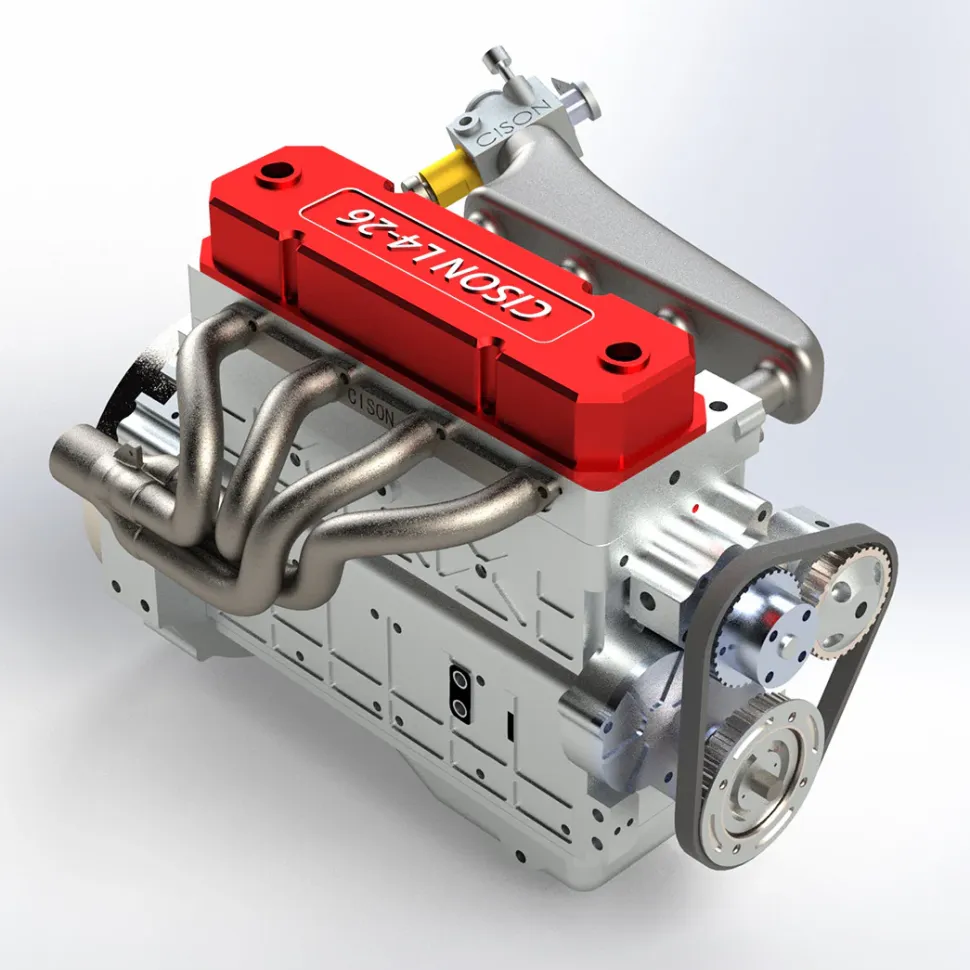CISON L4 OHV 20.5cc Inline 4-Cylinder 4-Stroke Water-Cooled Gasoline Engine Model Kit-Speed Up to 11500rpm