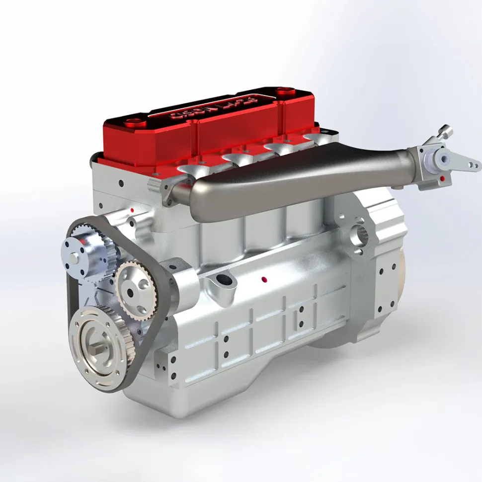 CISON L4 OHV 20.5cc Inline 4-Cylinder 4-Stroke Water-Cooled Gasoline Engine Model Kit-Speed Up to 11500rpm