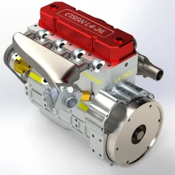 CISON L4 OHV 20.5cc Inline 4-Cylinder 4-Stroke Water-Cooled Gasoline Engine Model Kit-Speed Up to 11500rpm