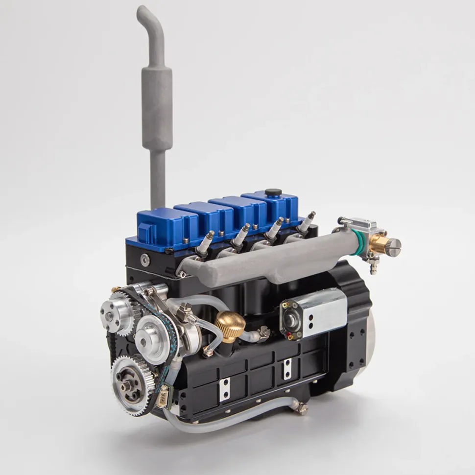 CISON L4 OHV 20.5cc Inline 4-Cylinder 4-Stroke Water-Cooled Gasoline Engine Model Kit-Speed Up to 11500rpm