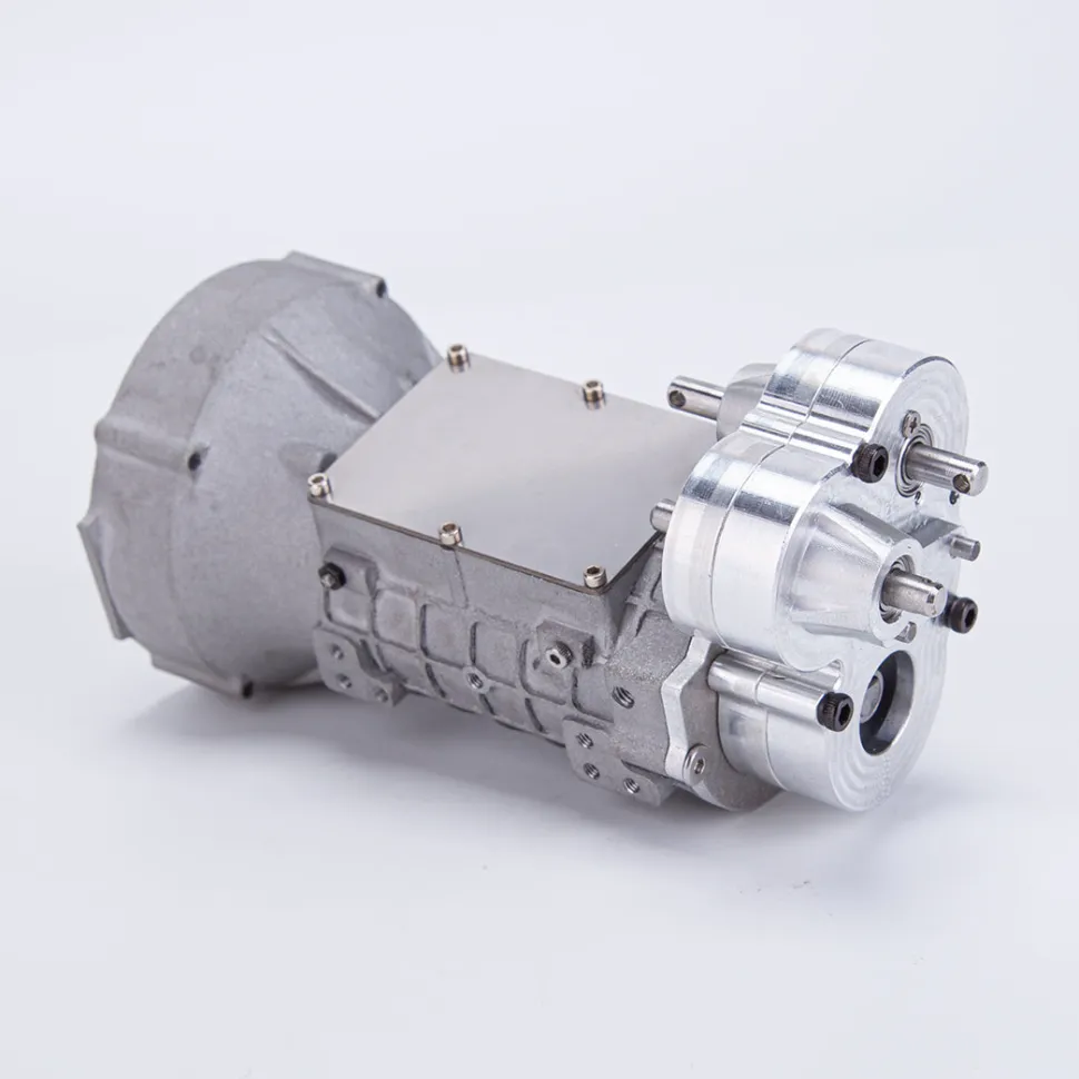 CISON Mini RC Dual Clutch 4-speed Alloy Gearbox Model DIY Modification Parts Transmission Model for Climbing Rescue Vehicle