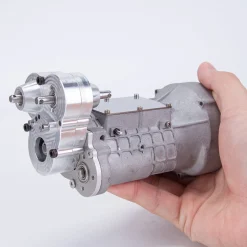 CISON Mini RC Dual Clutch 4-speed Alloy Gearbox Model DIY Modification Parts Transmission Model for Climbing Rescue Vehicle