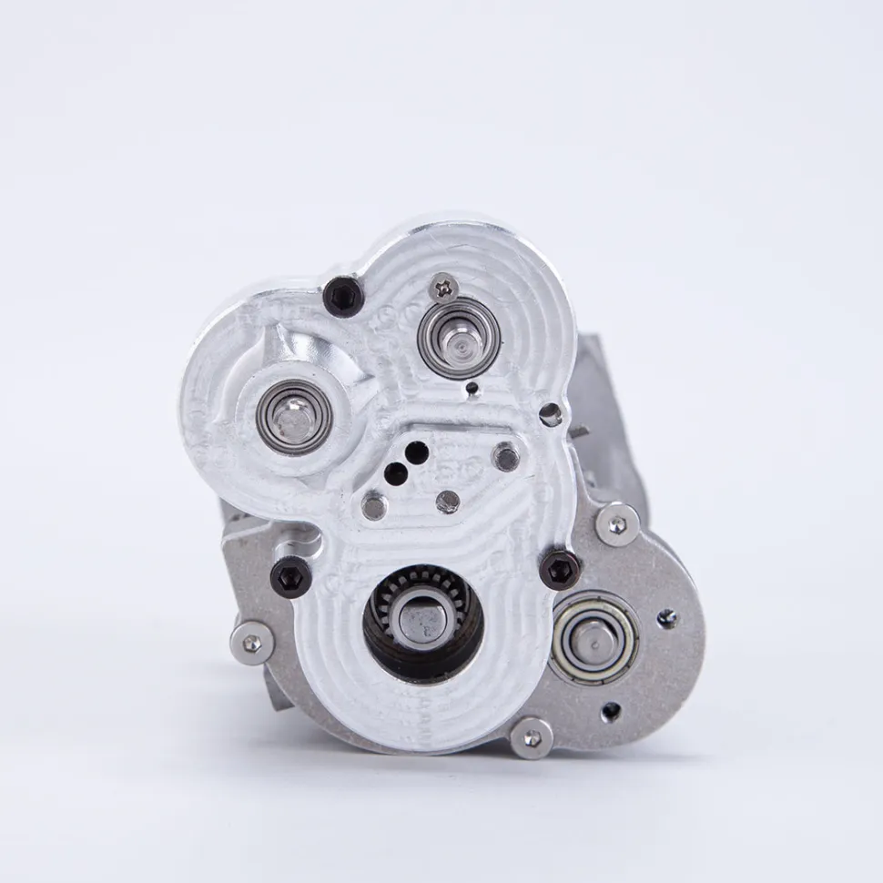 CISON Mini RC Dual Clutch 4-speed Alloy Gearbox Model DIY Modification Parts Transmission Model for Climbing Rescue Vehicle