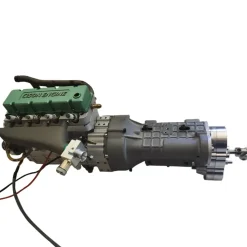 CISON Mini RC Dual Clutch 4-speed Alloy Gearbox Model DIY Modification Parts Transmission Model for Climbing Rescue Vehicle