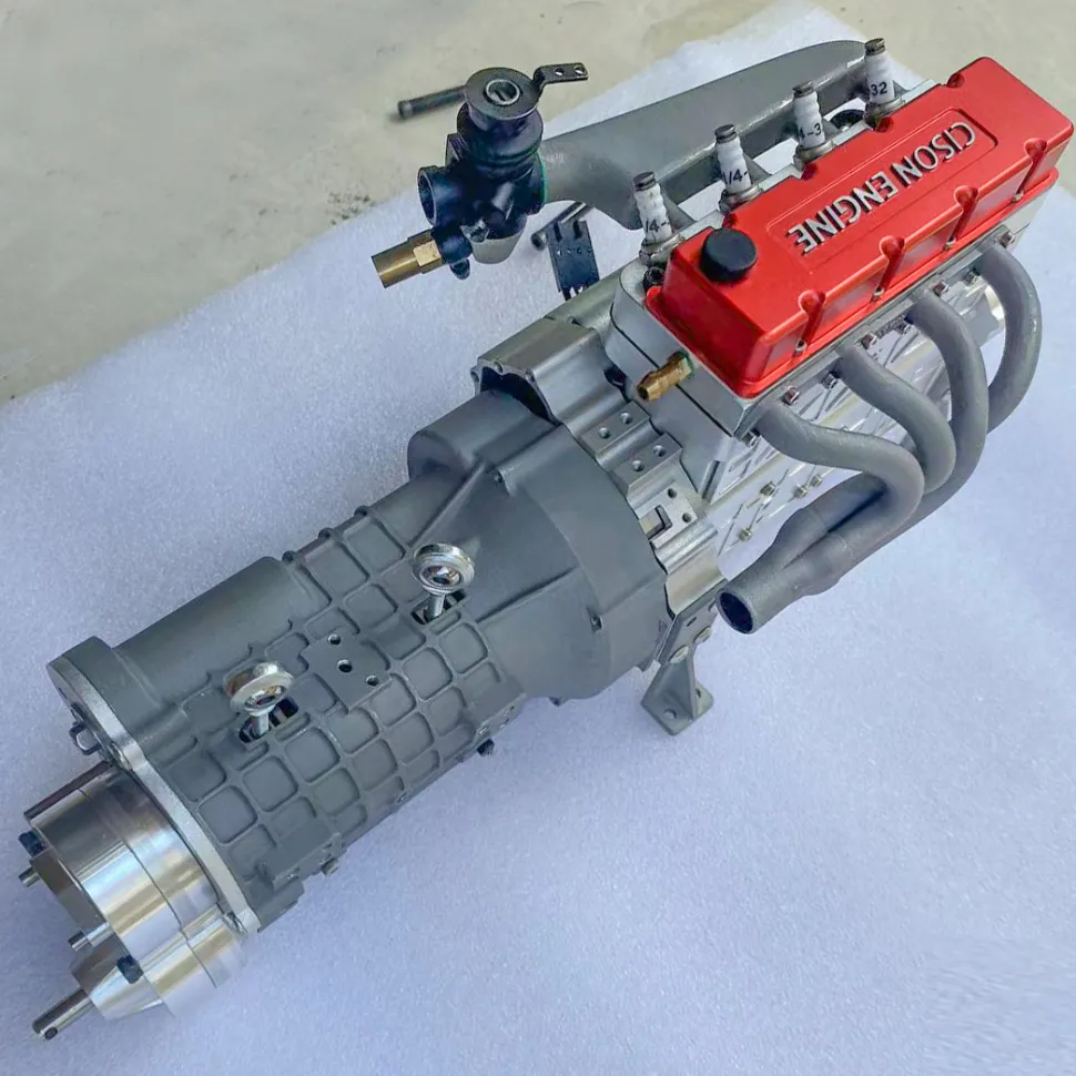 CISON Mini RC Dual Clutch 4-speed Alloy Gearbox Model DIY Modification Parts Transmission Model for Climbing Rescue Vehicle
