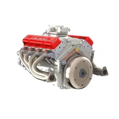 CISON Small-block 44CC 1/6 Scale Water-Cooled OHV 4-Stroke V8 Gas Engine Internal Combustion Engine - Build Your Own V8 Engine that Works