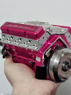 CISON Small-block 44CC 1/6 Scale Water-Cooled OHV 4-Stroke V8 Gas Engine Internal Combustion Engine - Build Your Own V8 Engine that Works