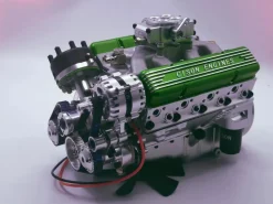 CISON Small-block 44CC 1/6 Scale Water-Cooled OHV 4-Stroke V8 Gas Engine Internal Combustion Engine - Build Your Own V8 Engine that Works