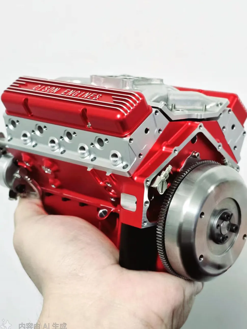 CISON Small-block 44CC 1/6 Scale Water-Cooled OHV 4-Stroke V8 Gas Engine Internal Combustion Engine - Build Your Own V8 Engine that Works