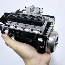 CISON Small-block 44CC 1/6 Scale Water-Cooled OHV 4-Stroke V8 Gas Engine Internal Combustion Engine - Build Your Own V8 Engine that Works
