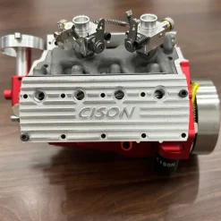 CISON Small-block 44CC 1/6 Scale Water-Cooled Flathead 4-Stroke V8 Gasoline Engine Internal Combustion Model Kit that Works