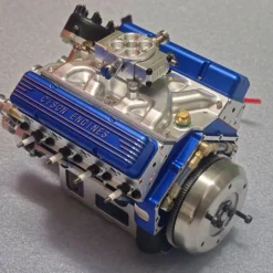 CISON V8 Engine Pro Small-block 44CC 1/6 Scale Water-Cooled 4-Stroke 8-Cylinder Gasoline Engine Internal Combustion V8 Engine Model Kit that Works