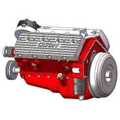CISON V8 Engine Pro Small-block 44CC 1/6 Scale Water-Cooled 4-Stroke 8-Cylinder Gasoline Engine Internal Combustion V8 Engine Model Kit that Works