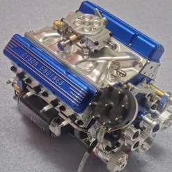 CISON V8 Engine Pro Small-block 44CC 1/6 Scale Water-Cooled 4-Stroke 8-Cylinder Gasoline Engine Internal Combustion V8 Engine Model Kit that Works